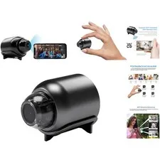 Wireless Mini Security Camera - 160° Angle, Night Vision & Smartphone Control