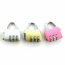 Travel Luggage Padlock Mini 3 Digit Combination Suitcase Security Cable Lock D