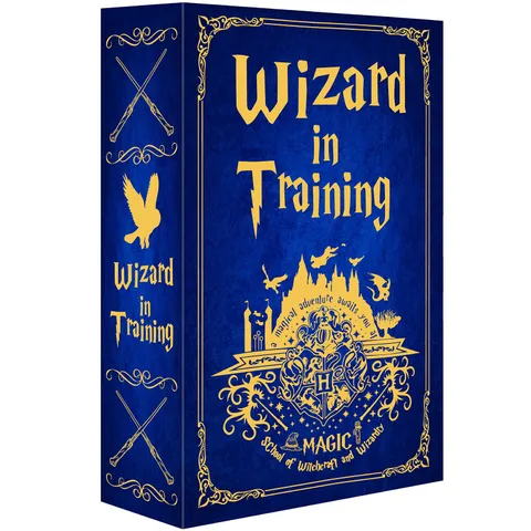 Ulixu Wizard Book Safe Real Pages Hollow Book Hidden Storage 3-Digit