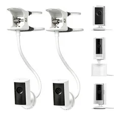 2 Pack Clip Mount Compatible with Ring Indoor Cam Plus/Pan-Tilt Indoor Cam