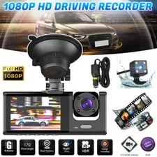 Camara De Seguridad HD 1080P Para Auto Carro Coche Dash Cam Con 3 Canales /32GB