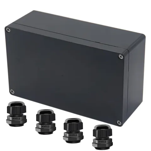 Raculety Project Box ABS Black Electrical Boxes IP65 7.87"x4.72"x2.95",