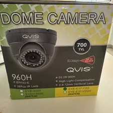 QVIS Dome CCTV Security Camera 700TVL 960H Effi-E IR Night Vision 2.8-12mm Lens