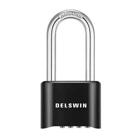 DELSWIN Combination Lock Outdoor Padlock 4 Digit Weatherproof Heavy Duty
