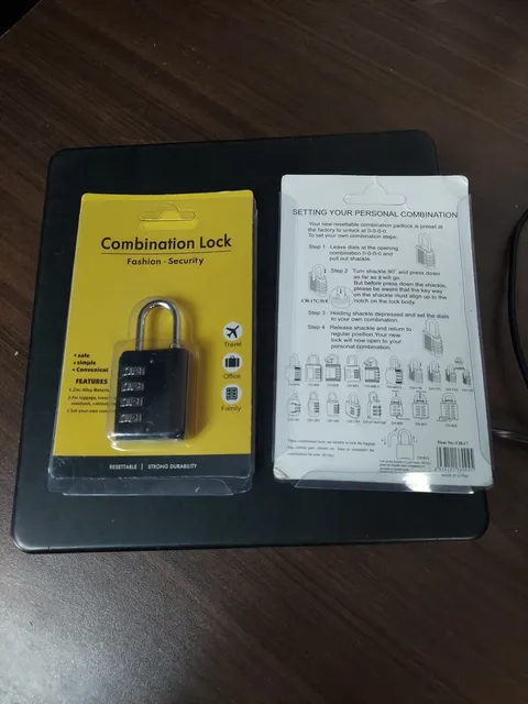 Lot of 2 Combination Lock Fashion Security Resettable