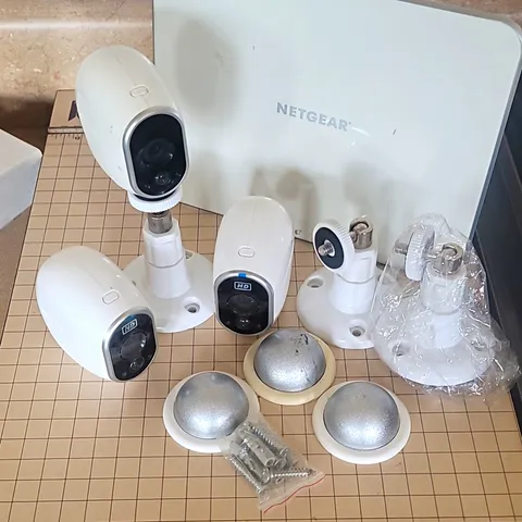 NETGEAR Arlo 3-Pack 1080p HD Wireless Wi-Fi IP Cameras Night Vision w/ Mounts