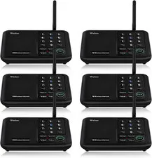 Wuloo Intercoms Wireless for Home 5280 Feet Range 10 Channel 3 Code, Wireless In