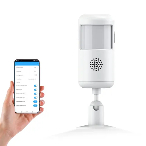WiFi Infrared Motion Sensor Alarm, Phone and Text Notifications(Value-Added S...
