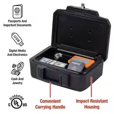 SentrySafe 1200 Fire-Resistant Box Safe with Key