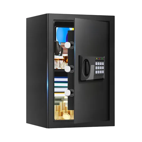3.3 Cuft Large Fire Proof Safes for Home Use, Personal Fire Safe Box with Ele...