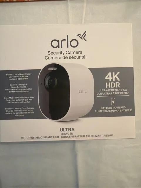 Arlo Ultra 4K 3rd Gen Single Add On Security Camera Battery Powered NEW SEALED