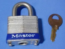#3 MASTER PADLOCK KEY #0544 MADE IN USA USED