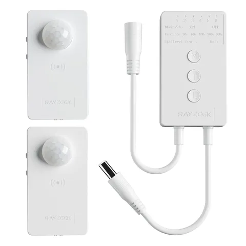 Wireless Motion Controller Kit-No Wiring Mini PIR Switch 12/24VDC RF Wireless...