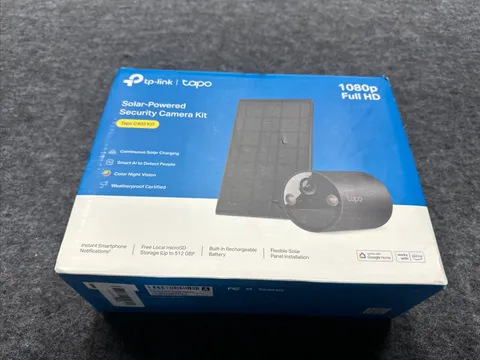 Tapo C403 SolarCam Kit 1080P Wireless, Night Vision, Alarm, SD Storage, Black
