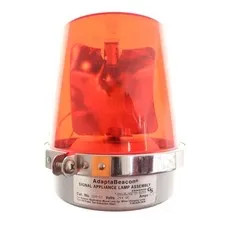 EDWARDS SIGNALING 53RG1 ADAPTA-BEACON WEATHERPROOF ROTATING LIGHT, 24V, RED