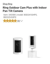 Ring Outdoor Camera Plus Indoor Camera NEW Sealed  Free Shipping