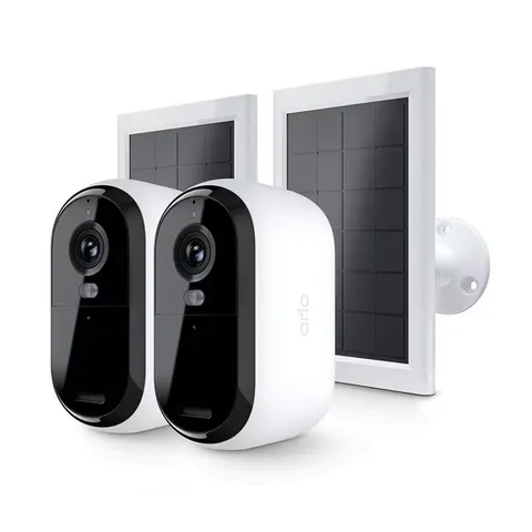 Arlo VMC3250-100NAS Essential 2-Camera Outdoor Wireless 2K + 2 Solar Panels