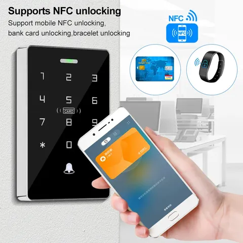 Waterproof Access Controller RFID Keypad Lock System Dual Frequency Card Reader