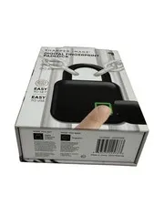 Sharper Image Digital Fingerprint Padlock Black Rechargeable, Stores 10 Prints