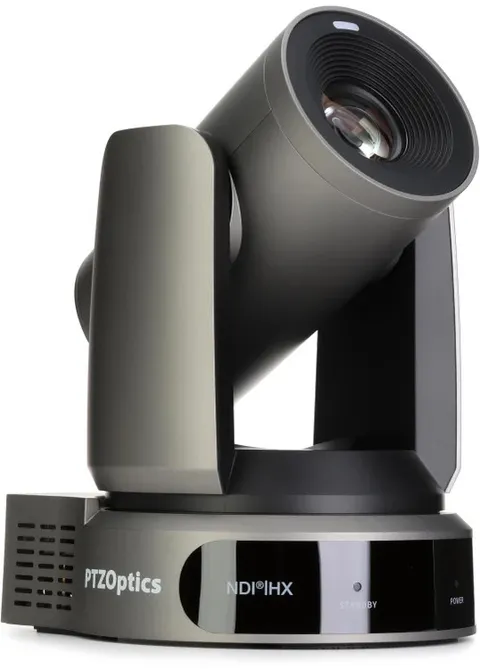 PTZOptics Move 4K 30x Auto-tracking PTZ Video Camera - Gray