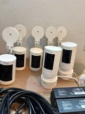 Ring Camera Bundle (5) Ring PoE (Power of Ethernet)Cams and (2) Indoor PTZ Cams