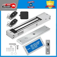 600lb Electromagnetic Door Lock Kit Outswinging with 2 Remotes Access Control