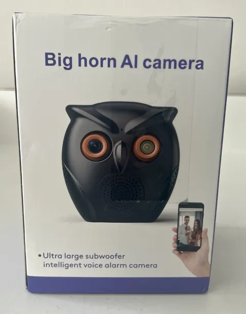 Big Horn AI Owl Ultra Large Subwoofer Voice Alarm Camera NIB