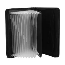 Accordion File Organizer Fireproof: Expanding Document Folder Bag, Large