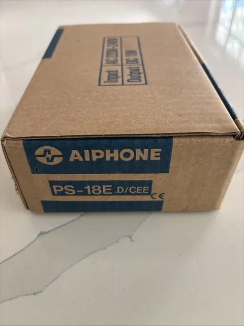 NEW Aiphone PS-18E . DCEE 18V DC, 43W Power Supply -New in Box