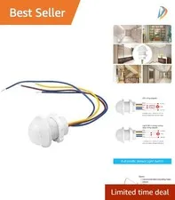 Convenient Panel-Mount PIR Sensor Switch - Automatic Light Control for Safety