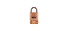 4 Wheel Dial, Resettable Combo Padlock, 2" Wide, Solid Brass Body, Shackle - 