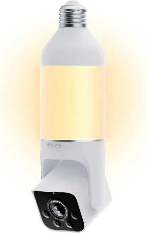 WYZE Bulb Cam - 2K HD Smart Light Bulb Security Camera with Color Night Vision