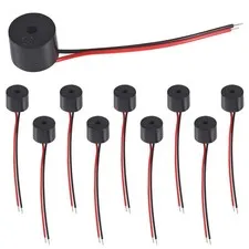 UMLIFE 10PCS Buzzer DC 3-12V Wired Connector Active Electronic Buzzer 85dB（5V）