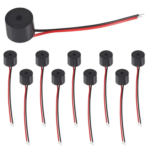 UMLIFE 10PCS Buzzer DC 3-12V Wired Connector Active Electronic Buzzer 85dB（5V）