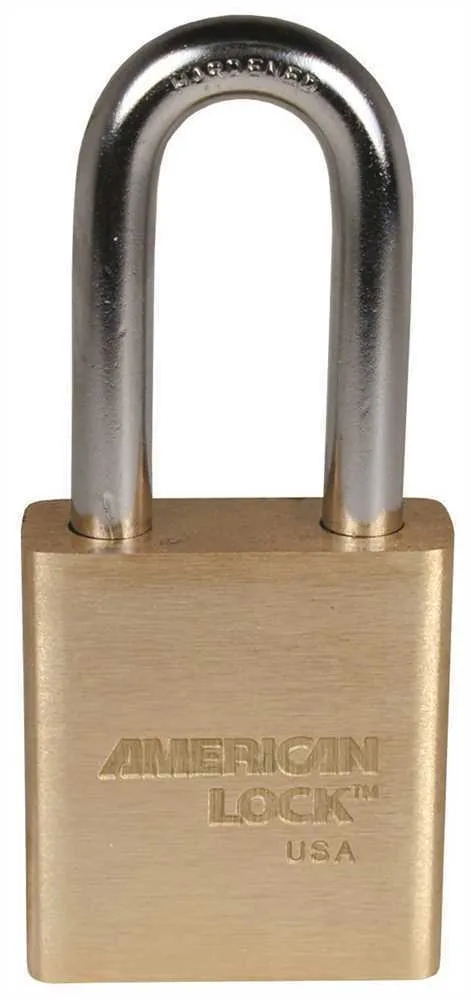 American Lock A3570WO IC Core Padlock Lock Brass