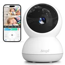 3K HD Indoor Security Camera 360° Pan/Tilt Pet Baby Monitor 2-Way Audio Night
