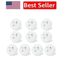 Battery-Powered Water Sensors - 10 Pack with 100dB Alerts for Flood Prevention