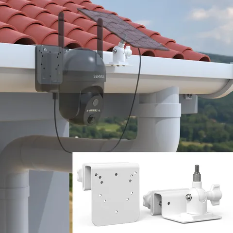 Koroao Gutter Mount for SEHMUA RBX-S40/S44/S45/SD22 Solar Outdoor Camera Brac...