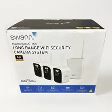 Swann MaxRanger Mini 4K Wireless Security System, 3-Pack Used/ Customer Return