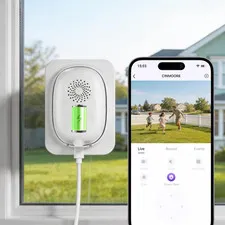 No Drill Window Security Camera, 2.5K 4MP Wireless/Wired WiFi Indoor/Outdoor Cam