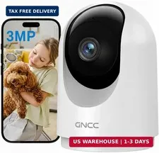 Indoor Security Camera, 2K Cameras for Home Security with Motion Detection, B...