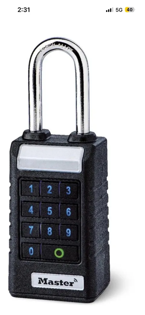 Master Lock 6400LJENT Professional Bluetooth Smart Padlock Bluetooth new
