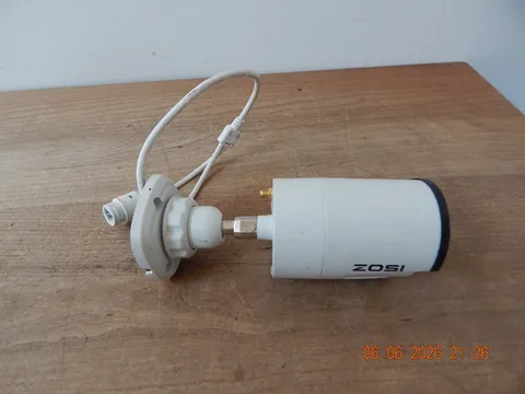 Zosi Bullet Securty Camera Model ZG23213M with attached cables. Untested No Box