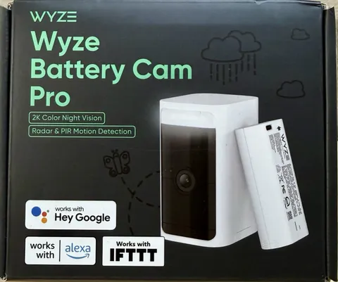 Wyze Battery Cam Pro Wireless Indoor/Outdoor 2K HD Security Camera Color WYZECOP