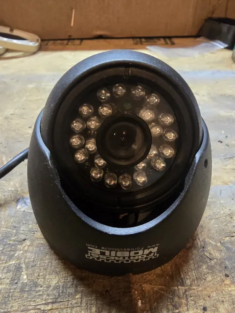 Fortress Mobile 24-IR Interior Vehicle Bus Surveillance Camera 4-Pin Audio