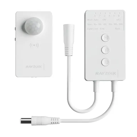 RAYZEEK Wireless Motion Sensor Controller Kit - No Wiring Mini PIR Sensor Swi...