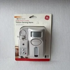 GE Indoor Wireless Motion-Sensing Alarm With Keychain Remote