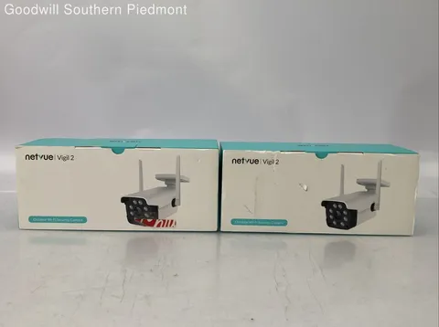 2 Set of Netvue Vigil 2 Outdoor Security Cameras - Open Box