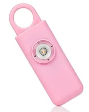 Self Defense Siren. Personal Alarm. Emergency Keychain. Pink.