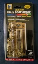 Solid Brass Chain Door Guard By Franklin MFG Hardware Home & Office Security New